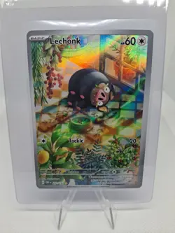 Pokemon TCG Lechonk Holo Card 209/197 Sv03: Obsidian Flames - Image 1