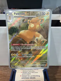 Pokemon Pawmot TCG Scarlet & Violet Base Set Holo Illustration Rare Card 209/198 - Image 1
