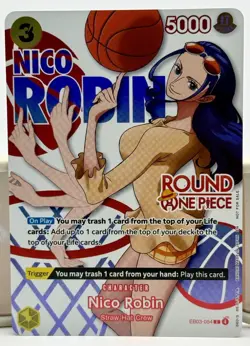 Nico Robin - One Piece x Round 1 Promo Card - EB03-054 - ENGLISH - NM/MT - Image 1