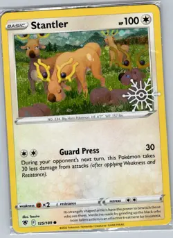 Stantler - (Holiday Calendar) 125/189 - Pokemon Card - Sealed - Image 1