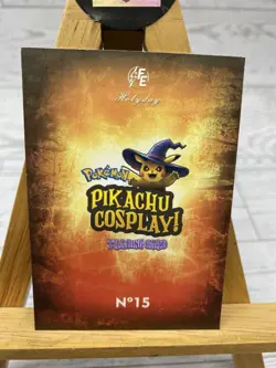 Pikachu as Cosplay Alien Vs Predator Non- Pokemon Fan Art Box Hit Trading Cards - Image 5