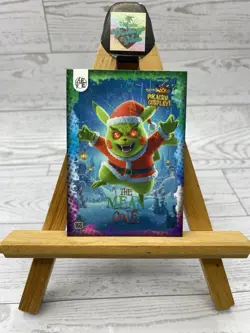 Pikachu as Cosplay Grinch- The Mean One Lazer Holo Non- Pokemon Fan Art Card - Image 1