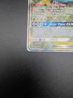 Pokemon TCG Card Venusaur & Snivy GX SM229 Alt Art Sun & Moon Promo Tag Team LP - Image 4