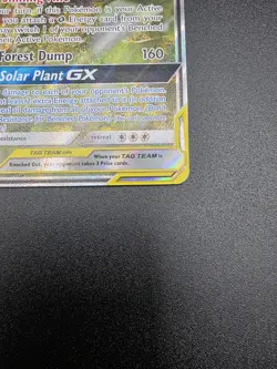Pokemon TCG Card Venusaur & Snivy GX SM229 Alt Art Sun & Moon Promo Tag Team LP - Image 5