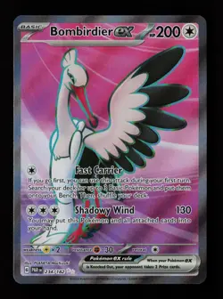 Bombirdier ex 234/182 Ultra Rare Paradox Rift Pokemon Cards - Image 1
