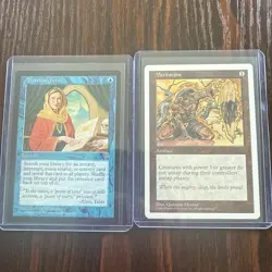 vintage magic the gathering bulk lot 1995-1997 32 Cards And 2 Vintage Deck Boxes - Image 2
