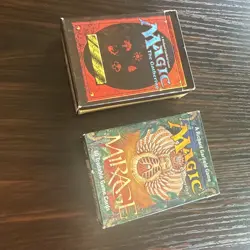 vintage magic the gathering bulk lot 1995-1997 32 Cards And 2 Vintage Deck Boxes - Image 4