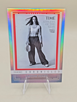 2025 Panini Caitlin Clark Chronicled Snapshots Holo #99 TIME Athlete of Year - Image 2