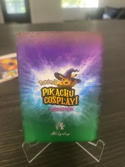 Holyday Pikachu Cosplay! Dragon Ball Z Pikachu Silver Hologram Card #E35 - Image 2