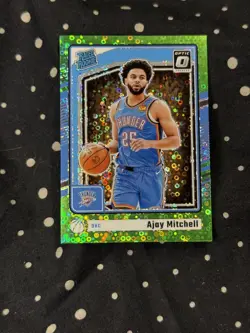 2024-25 Panini Donruss Optic Ajay Mitchell Rated Rookie Lime Green Disco /5 🔥🔥 - Image 1
