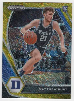 MATT HURT RC 2021-22 Panini Prizm Draft Picks Prizms /10 Gold Shimmer # ID:32443 - Image 1