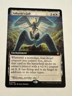 MTG Valkyrie's Call Borderless Regular NM - Image 1