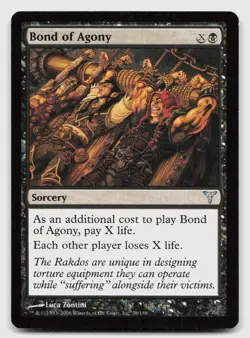 Bond of Agony 38 Uncommon Dissension Magic: The Gathering Near Mint - Image 1