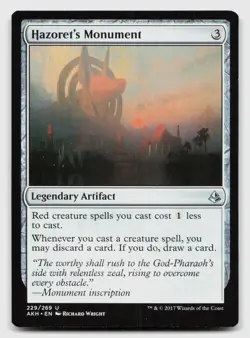 Hazoret's Monument 229 Uncommon Amonkhet Magic: The Gathering Near Mint - Image 1