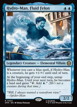 Hydro-Man, Fluid Felon Foil Marvel's Spider-Man 33 NM MTG - Image 1