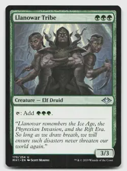 Llanowar Tribe 170 Uncommon Modern Horizons Magic: The Gathering Near Mint - Image 1