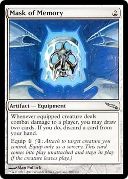 MASK OF MEMORY x1 mtg EX/NM Mirrodin 1 Unc - Image 1