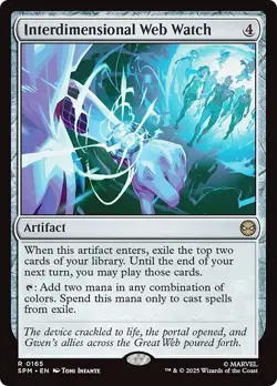 INTERDIMENSIONAL WEB WATCH x4 mtg NM-M Marvel's Spider-Man 4 Rare - Image 1