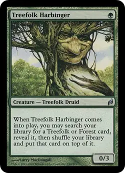 TREEFOLK HARBINGER x1 mtg Very Light Play Lorwyn 1 Unc - Image 1
