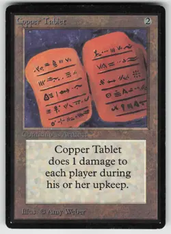 Copper Tablet Beta Edition Uncommon MAGIC: THE GATHERING - Image 1