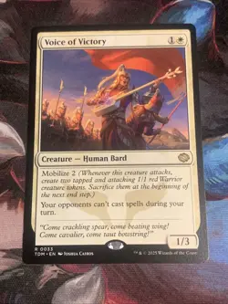 MTG Magic: The Gathering Tarkir: Dragonstorm VOICE OF VICTORY Rare MTG Mint - Image 1