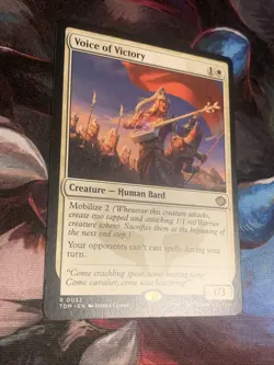 MTG Magic: The Gathering Tarkir: Dragonstorm VOICE OF VICTORY Rare MTG Mint - Image 3