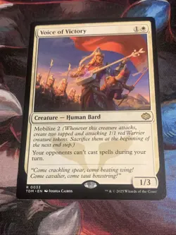 MTG Magic: The Gathering Tarkir: Dragonstorm VOICE OF VICTORY Rare MTG Mint - Image 4