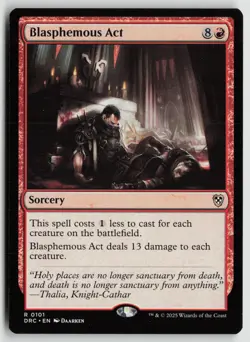 Blasphemous Act Lightly Played 101 Commander: Aetherdrift MTG - Image 1