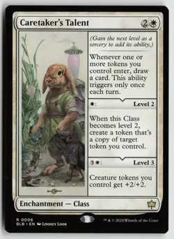 Caretaker's Talent Lightly Played 6 Bloomburrow MTG - Image 1
