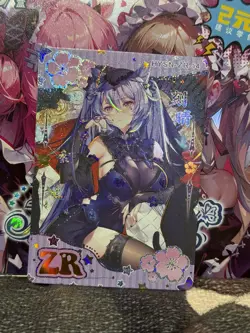 GODDESS STORY FLOWER GIRL ZR-14 KEQING GENSHIN IMPACT ANIME WAIFU CARD - Image 1