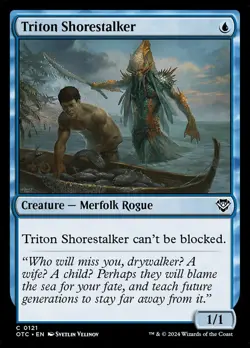 MTG Commander OTJ C Triton Shorestalker #0121 PLAYSET 4X X4 - Image 1
