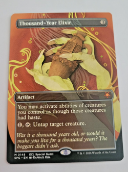 MTG Thousand-Year Elixir; Borderless; Near Mint condition - Image 1