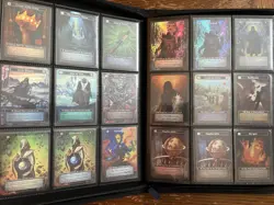 Sorcery Contested Realm Beta AL FOIL LOT Binder 9 NON-FOIL Print Errors Misprint - Image 2