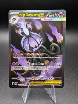 Mega Chandelure ex 115/084 Special Illustration Rare Pokemon Pitch Black English - Image 1