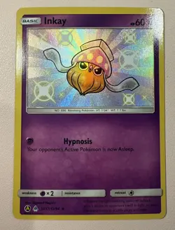POKEMON TCG Inkay SV17/SV94 Hidden Fates: Shiny Vault Holo - Image 1