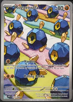 2025 Pokemon White Flare Roggenrola Illustration Rare #127/086 - Image 1