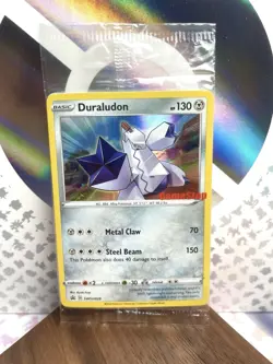 Duraludon GameStop Stamped Holo PROMO SWSH028 NEW SEALED Pokemon Card - Image 1