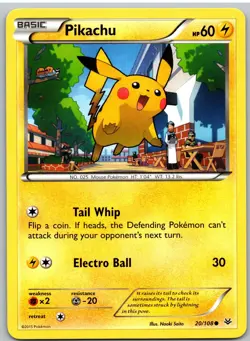 Pikachu 20/108 Common Roaring Skies Pokemon - Image 1