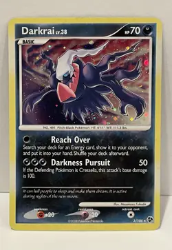 2008 Pokemon Darkrai 3/106 Great Encounters Holo Rare - Image 1