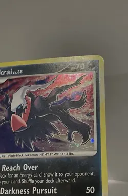 2008 Pokemon Darkrai 3/106 Great Encounters Holo Rare - Image 3