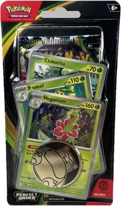 Pokemon Perfect Order Premium Checklane Blister Booster Pack Meganium Line - Image 1