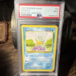 PSA 9 MINT 1999-2000 WOTC Pokemon Base Set Squirtle English Regular #63/102 - Image 1
