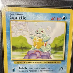 PSA 9 MINT 1999-2000 WOTC Pokemon Base Set Squirtle English Regular #63/102 - Image 3