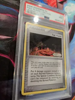 2006 Pokemon EX Legend Maker Full Flame Reverse Foil 74/92 PSA 9 Mint - Image 2
