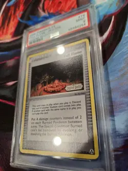 2006 Pokemon EX Legend Maker Full Flame Reverse Foil 74/92 PSA 9 Mint - Image 3