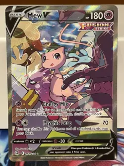 Mew V - Pokemon Fusion Strike 251/264 - Alternate Full Art - LP - Image 1