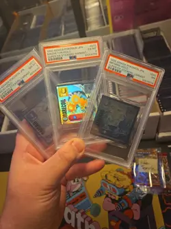 Amada 1998 Pokemon Sticker Stamped Variant 3 Slab Lot PSA Mr Mime Magneton... - Image 1