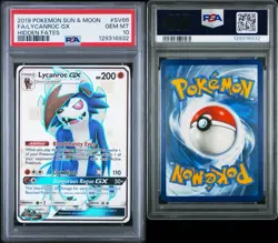 Pokemon TCG Lycanroc GX SV66/SV94 Hidden Fates Full Art PSA 10 Slab - Image 3