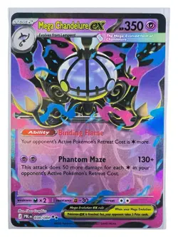 Pokemon TCG Mega Chandelure ex 038/084 Pitch Black Double Rare Holo NM - Image 2