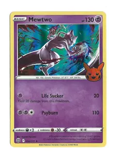MP Pokemon Mewtwo 056/172 Trick Or Trade Halloween Stamp Holo Rare TCG - Image 1